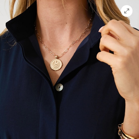 Tuckernuck Pomander Place Darien Dress, Navy - Picture 2 of 10